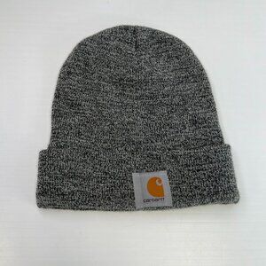 Carhartt Hat Men One Size Knit Beanie A18 Winter Gray USA Run Gym Hype Core Cap